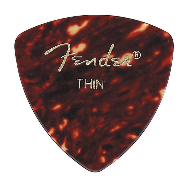 Púas para guitarra Fender Classic Celluloid 346 Shape Thin, paquete de 72