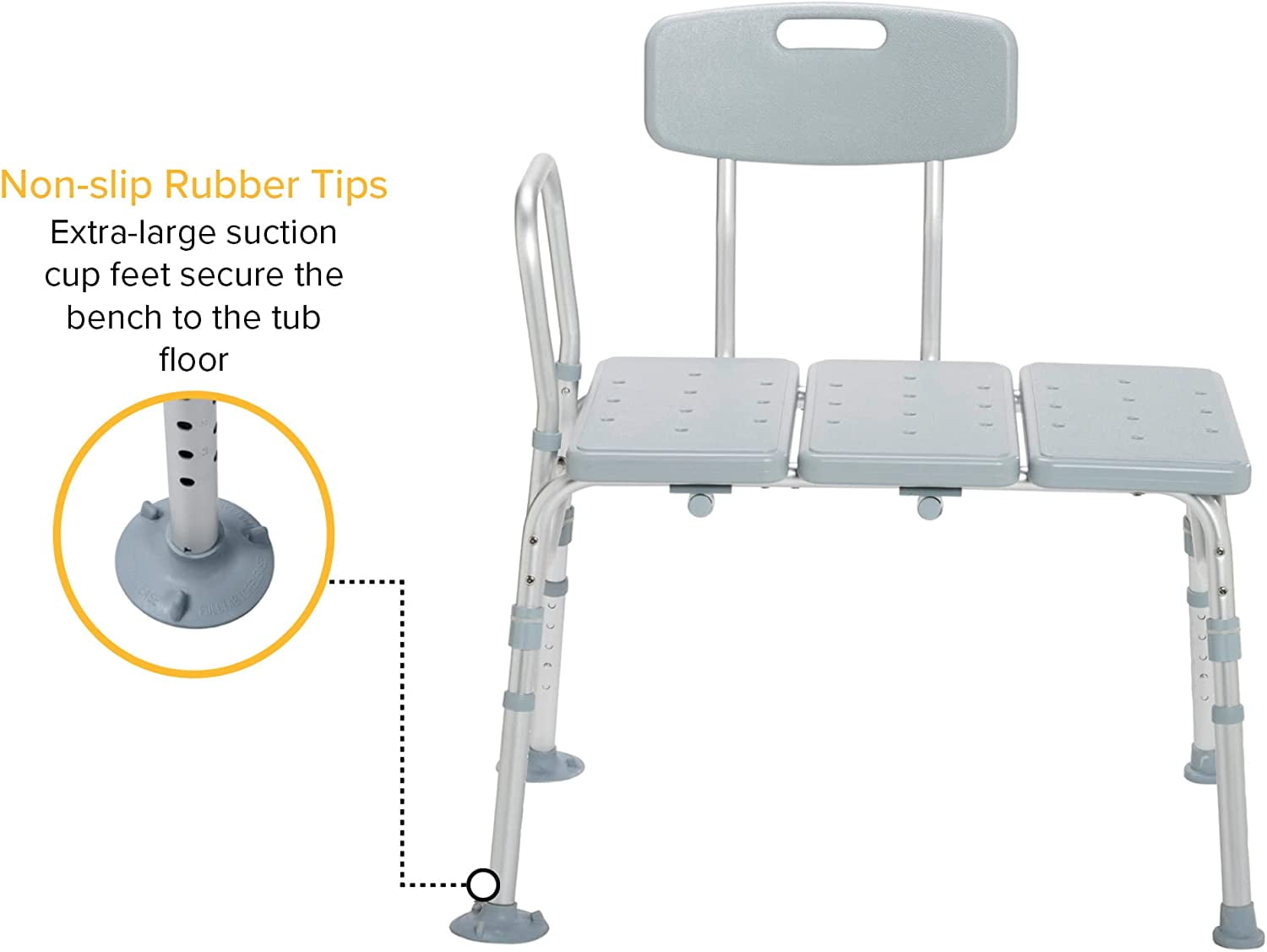 Drive Medical 12011KD 1 Tub Transfer Bench For Bathtub Height