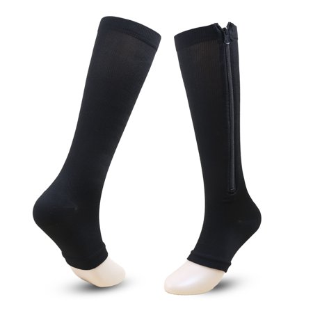 Holocky 2 Pairs&nbsp;Compression Socks with Zipper for Women and Men