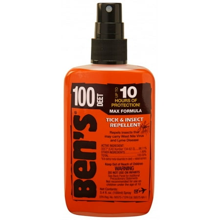 Bens 100 Tick & Insect Repellent  Pump Spray  3.4 oz