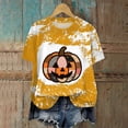 thumbnail image 4 of UAYOTSE Halloween Fashion Graphic Tshirt Women Crew Neck Short Sleeve Casual Holiday Top Size 3XL, 4 of 6