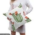 thumbnail image 4 of Ambesonne Mexican Fabric by the Yard Upholstery, Cactus Plant Desert, 3 Yards, Green and Orange, 4 of 4