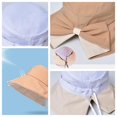 thumbnail image 4 of Sun Hats for Women UV Protection, Packable Sun Hat Women, Outdoor Travel Multipurpose Visor Hat, Big Bow Bucket Hat for Women, Bow Split Back Bucket Hats, Purple, 4 of 7