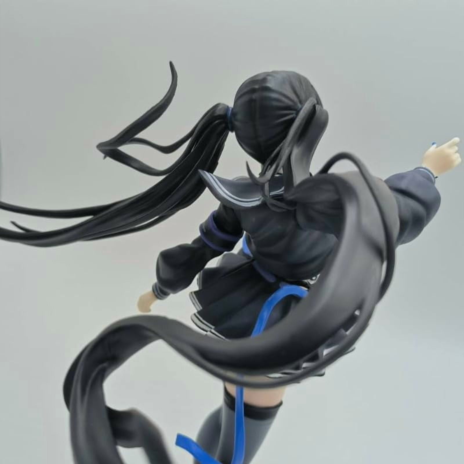 Solarain Colors Blue Figure Big Knife Standing Solarain Colors Blue Anime Figures 23cm/9.1inch PVC Game Character Model Decoration Craft Gift