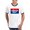 Black/White, variant on - America First T Shirt - 100% Cotton Ringed T-Shirt