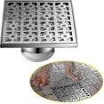 thumbnail image 1 of 2025 20*20cm Outdoor Floor & Shower Drain with Fragrance Stopper and Hair Strainer, 1 of 4