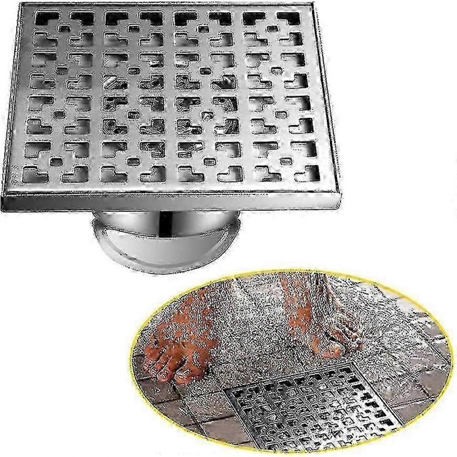 2025 20*20cm Outdoor Floor & Shower Drain with Fragrance Stopper and Hair Strainer