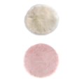 thumbnail image 1 of 2 Piezas de Alfombra Elegante Poliéster de Piel de Oveja Artificial de DIY Color Blanco + Rosa Claro Sunnimix Alfombra de piel sintética, 1 of 8