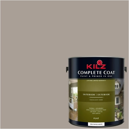- KILZ COMPLETE COAT Interior/Exterior Paint & Primer in One #LL190 Mocha Mousse
