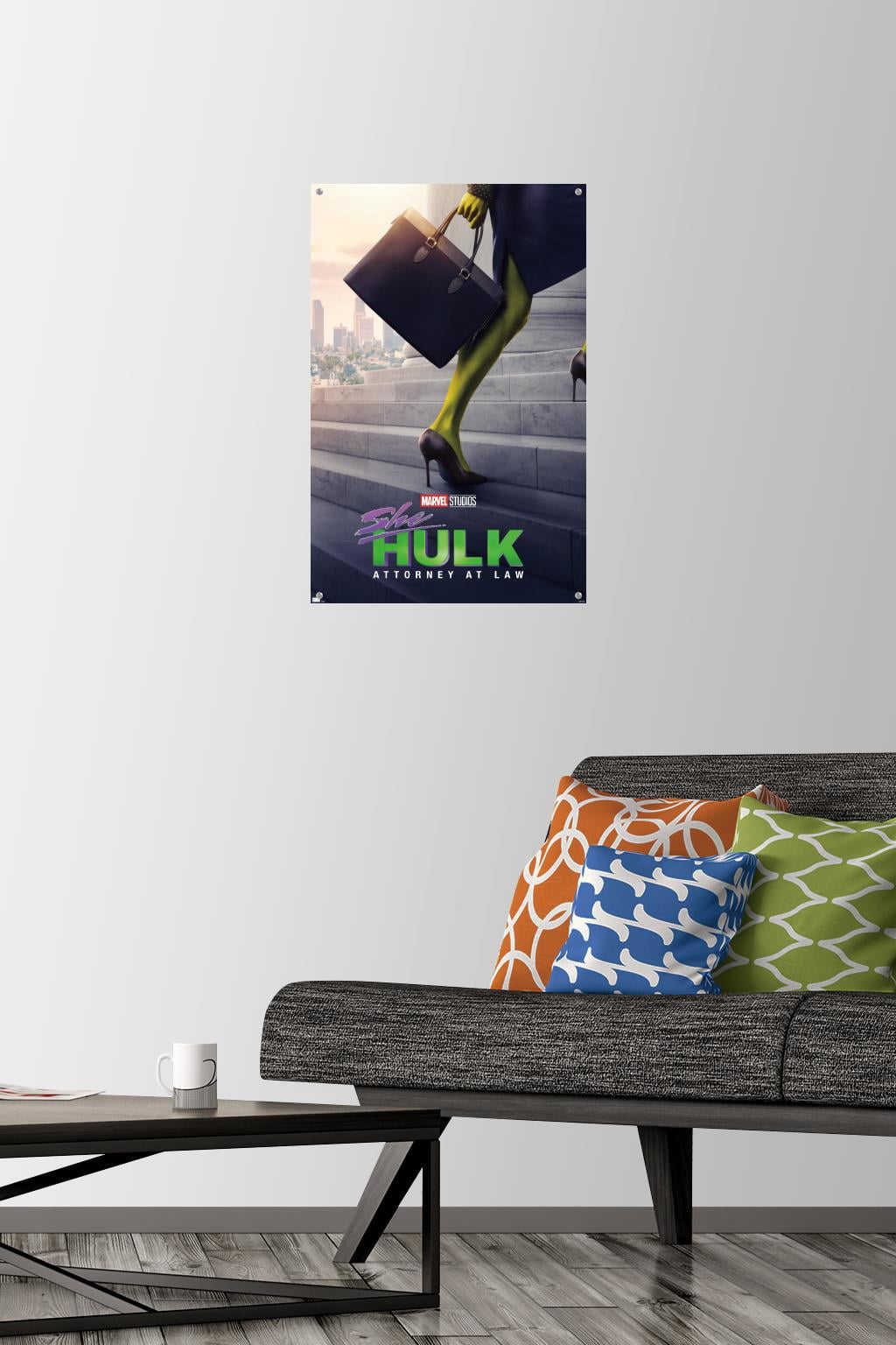 Marvel She-Hulk - Teaser One Sheet Wall Poster with Push Pins, 14.725" x 22.375"