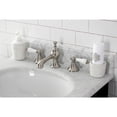 thumbnail image 2 of Kingston Brass KC7068PL Vintage Widespread Bathroom Faucet with Brass Pop-Up, Brushed Nickel, 2 of 8