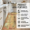 thumbnail image 5 of Boho Kitchen Rug Kitchen Floor Mats for in Front of Sink, Anti Fatigue Floor Mat for Kitchen, Padded Kitchen Mats for Standing and Boho Kitchen Matt for Standing for Kitchen Decor 17"X30"+17"X47", 5 of 6