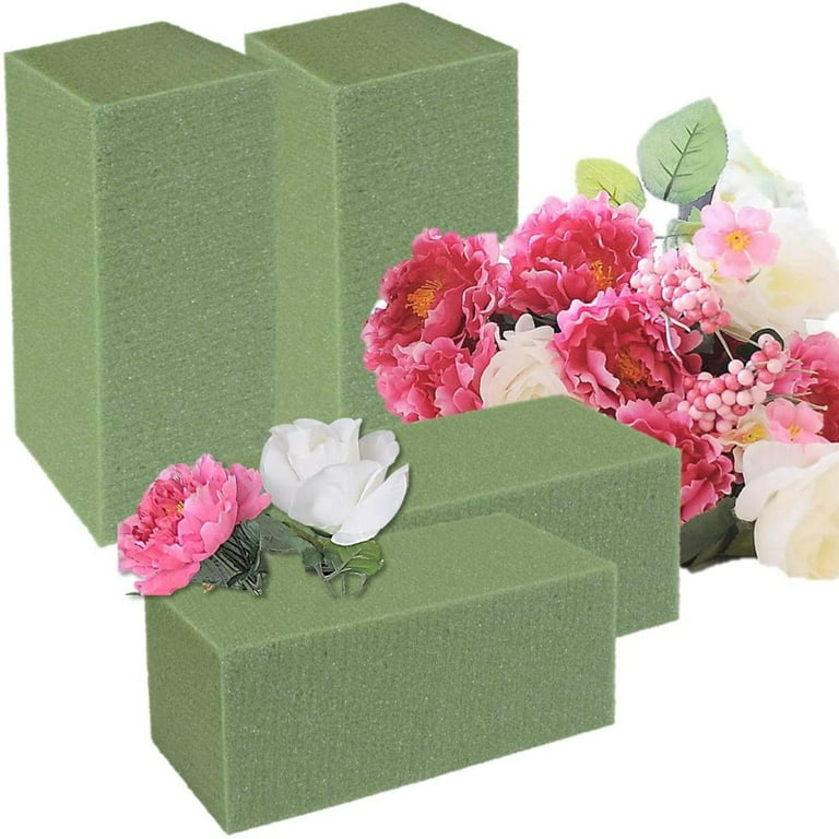 QTLCOHD 8Pcs Floral Foam Blocks 9x4x3 Inch Green Foam Blocks for Flower  Arrangements Dry Florist Foam Bricks for Artificial Flowers