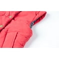 thumbnail image 4 of LittleSpring Toddler Vest Girls 4T Winter Warm Lightweight Vest Jacket High Neck Cute Dash Sleeve Jacke Red, 4 of 8