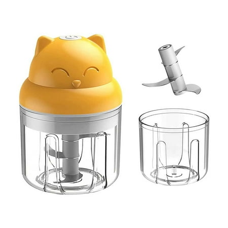 

Mini Electric Food Chopper 250Ml Cordless Portable One Button Operation Easy to Clean Multi-Function for Garlic Chilli