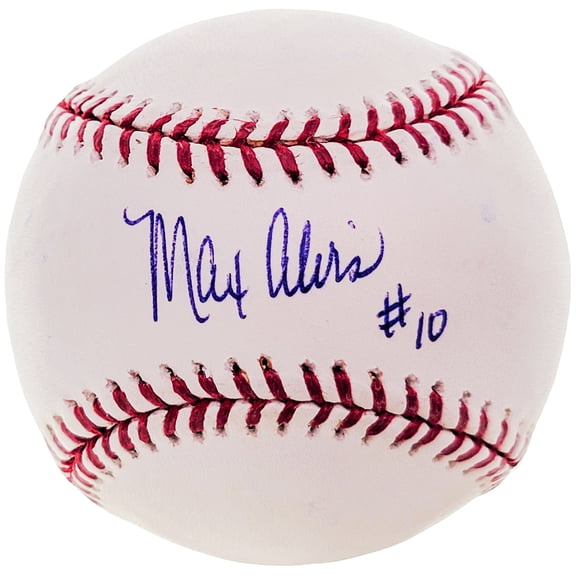 Max Alvis Autographed Official MLB Baseball Cleveland Indians "#10" Beckett BAS #BF24964