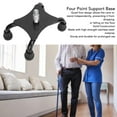 thumbnail image 3 of Quad Walking Canes Tip, Slip Prevention Walking Cane Quad Foot Stainless Steel High Stability  For 22mm Cane, 3 of 8