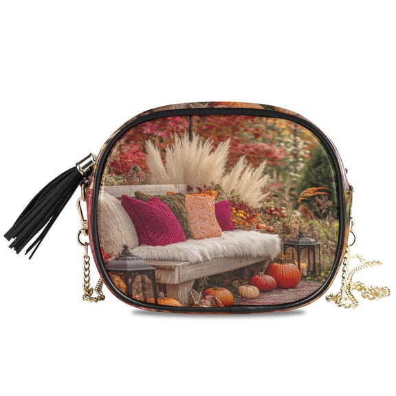 Womens Casual Chain Shoulder Bag Simple style Autumn Outdoor Seating Crossbody Bag