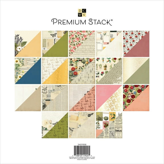 DieCuts Paper Stack 12x12 Vintage Foil Gold