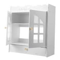 thumbnail image 4 of OULII Wall Storage Cabinet for Renters White Plastic Multi-layered 1Pack, 4 of 8