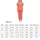 thumbnail image 5 of Conjunto de uniforme médico para mujer, cuello en V, bolsillos, top y pantalones, ropa de trabajo, ropa de trabajo de enfermera Naranja, 5 of 5