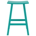 thumbnail image 3 of GARDEN 29" Inches Adirondack Plastic Outdoor Bar Stools for Patio, Turquoise, 3 of 6