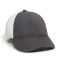 thumbnail image 2 of Outdoor Cap FWT-130 Heavy Garment Washed, Mesh Back-Charcoal/White-Youth, 2 of 10