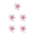 thumbnail image 1 of QualitChoice Maille Fascinator Femmes Coiffure Photographie Accessoires Prom Maquillage Performance Réglable Cosplay Partie Couvre-Chef Rose 5PCS, 1 of 6