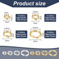 thumbnail image 3 of EIGTHTAIL 1Box 900 Pcs Silver Iron Split Rings Double Loop Jump Ring 4mm 5mm 6mm 7mm 8mm 10mm Chainmail Link for Jewelry Making, 3 of 6