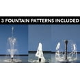 thumbnail image 4 of Half Off Ponds Fountain Master 750 GPH Submersible Fountain Pump with 3 Nozzles, Flow Control, 30 ft Cord, 4 of 6