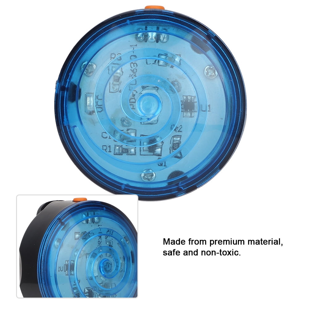 Ymiko Clip On Pet Collar Light Pets Dog Cat Night Walking 1.5x0.94 Dog Collar Light For Pets Dog Home Cat Blue