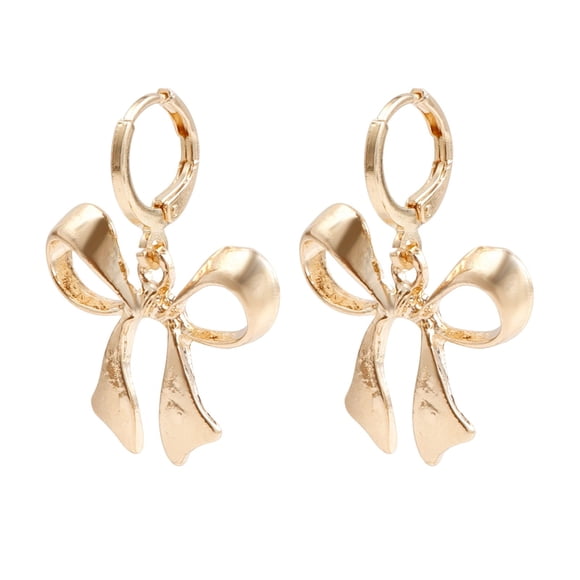 LYMAYTER Bow Earrings 1 Pair Women's Earrings - Shape, Hollow Out, Short Hanging