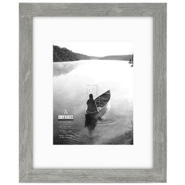11x14 / 16x20 Gray Matted Picture Frame