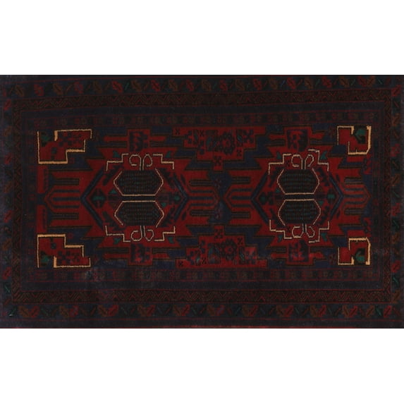 Ahgly Company Machine Washable Indoor Rectangle Traditional Midnight Gray Area Rugs, 5' x 7'