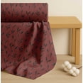 thumbnail image 4 of Soimoi Brown Cotton Poplin FabricLeaves Print Fabric by the Yard 42 Inch Wide, 4 of 7