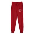 thumbnail image 3 of Makaor Jogger Pants for Women with Pockets Solid Baggy Fleece Loose Trousers with Elastic Waist Red L, 3 of 4