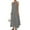 Gray, variant on Coorders No Boundaries Women’s and Women’s Plus Boho Dress, Sleeveless for Summer , Black,Size,L