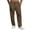 Khaki, variant on Smsaxvxz Mens Cotton Linen Pants Casual Lightweight Breathable Elastic Waist Drawstring Summer Beach Pants with Pockets Brown XL