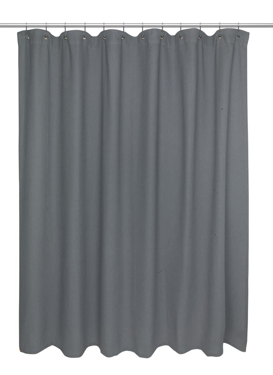 Splash Collection by Ben&Jonah Waffle Weave 100 Cotton Shower Curtain