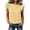 A-Yellow, variant on Flutter Sleeve Tops for Women Crewneck Shirt Summer Shirt Plus Size Embroidery Eyelet Casual Clothes White L