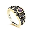 thumbnail image 3 of Mementos USA Custom 10kt Yellow Gold Class Rings for Women High School College Graduation-Petite, 3 of 6