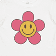 thumbnail image 4 of Inktastic Smiley Face Flower Cute Pink and Yellow Boys or Girls Baby T-Shirt, 4 of 5