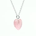 thumbnail image 2 of GemInspire Natural Pink Morganite Heart Pendant Necklace, Gemstone Pendant Necklace, 925 Sterling Silver 16 + 2 Inch Adjustable Chain (Pink Morganite), 2 of 7