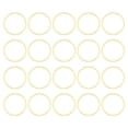 thumbnail image 1 of Unique Bargains 50 Pack 15mm Brass Hollow Circle Bezel Round Linking Rings(Gold), 1 of 4