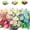 Mixcolor-2, variant on 6 Bundles Daisies Artificial Flowers Fake Colorful Daisy Plant UV Resistant Greenery Shrubs Plants for Indoor Outdoor Hanging Planter Home Garden Wedding Porch Window Decor