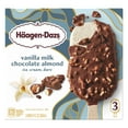 thumbnail image 5 of Haagen Dazs Vanilla Milk Chocolate Almond Ice Cream Bars, Gluten Free, Kosher, 3 Ct, 5 of 12