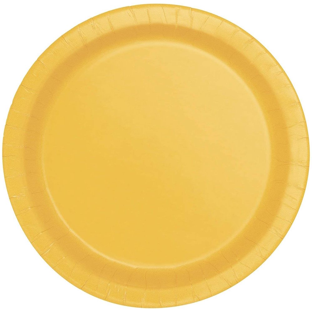 Yellow Paper Plates, 16ct 3 pack
