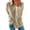 Khaki, variant on Hoodies for Women Women Autumn Winter Loose Casual Casual Long Sleeves Round Neck Solid Color Sweatershirt S-XXL