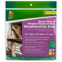 Duck Brand Storm Door and Window Replacement Pile Weatherstrip Seal, 0.25 in. x 0.25 in. x 17 ft.