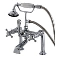 thumbnail image 4 of Kingston Brass AE103T2BX English Country Deck Mount Clawfoot Tub Faucet Polished Brass, 4 of 4